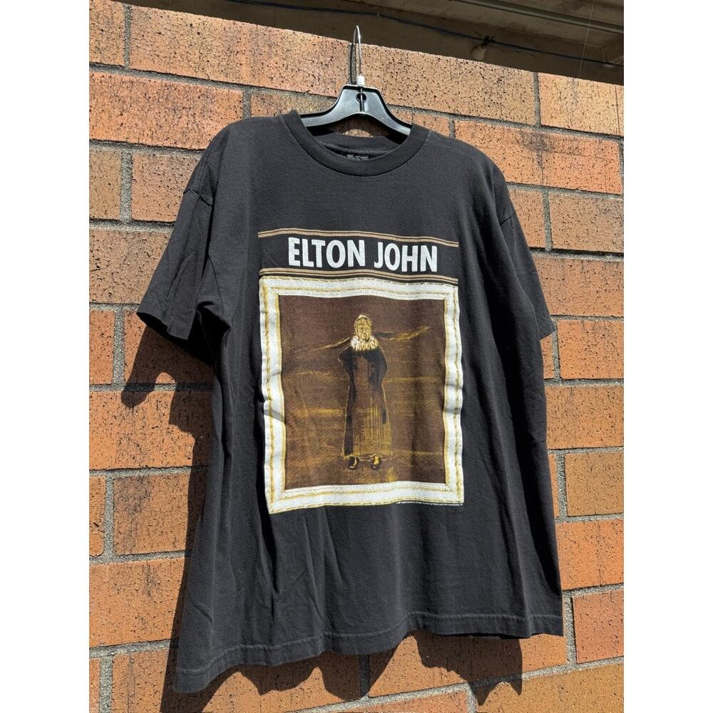 1997 Elton John 90s Vintage The Big Picture Tour Promo Band Tee Shirt Billy Idol - Picture 2 of 7